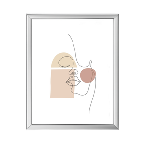 Malina fotoram PVC-glansig Silver 13x18 cm