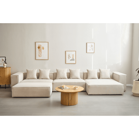 Hailey mellandomodul i beige L: 121 × D: 100 × H: 65 cm