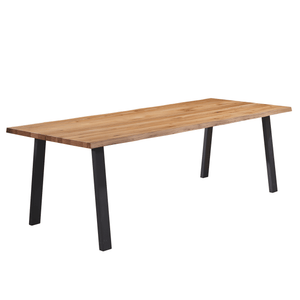 Molly plankbord - 240x95 cm - naturoljad ek med A-ben (Förberett för tilläggsskivor)