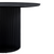 Carisma runt matbord med lameller - 120 cm - svart med pelarben
