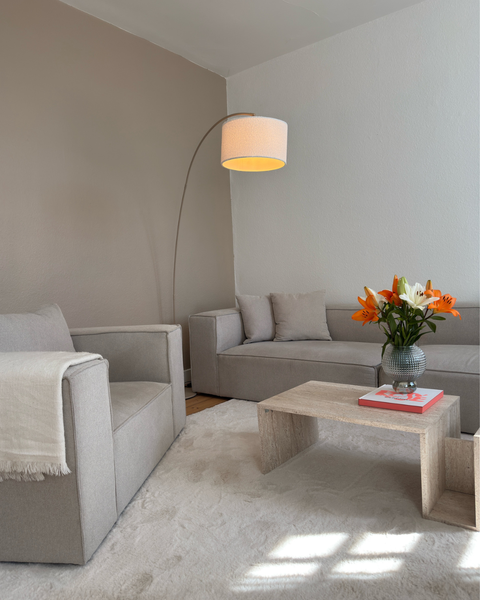 Hailey höger modul i beige L: 147 X D: 100 X H: 65 cm