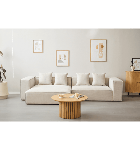 Hailey höger modul i beige L: 147 X D: 100 X H: 65 cm