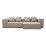 Hailey - Modulsoffa - Högervänd schäslong i sand med 2 moduler L: 294 X D: 148 X H: 65 cm