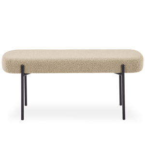 Helena bänk beige bouclé 100x36x43 cm