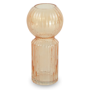 Hera glasvas bärnstenfärgad 23 cm