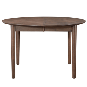 Joshua – Runt matbord i rökt ekfanér med utdrag 120/160/200 cm – Inkl. 2 tilläggsskivor