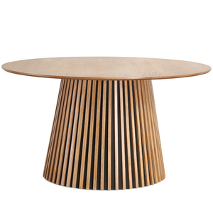 Lewis - Runt matbord i ekfanér, 140 cm