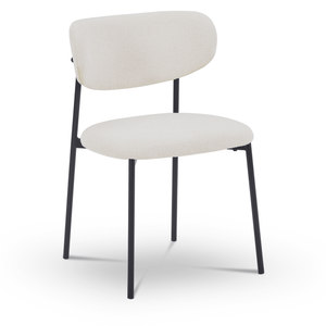 Lucinda Matstol - Vit bouclé