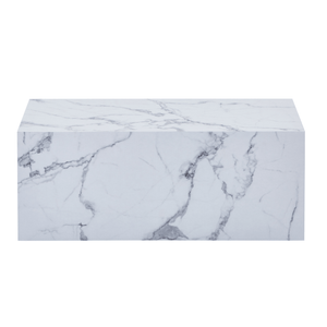Maxine soffbord vit marmorlook 90x50 cm
