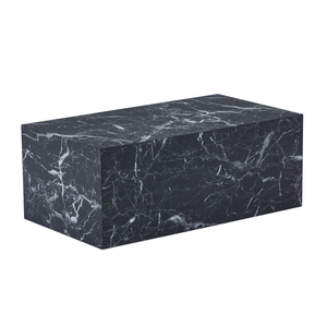Maxine soffbord svart marmorlook 90x50 cm
