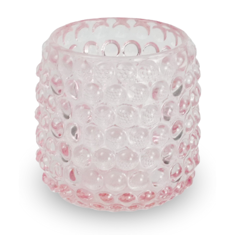 Nelly glasljusstake rosa 8,5 cm