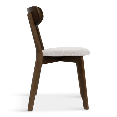 Rory matstol – Trästol i rökt ek med stoppad sits