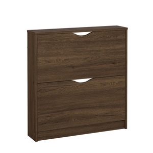 Livo skoskåp med 2 dörrar i rökt eklook