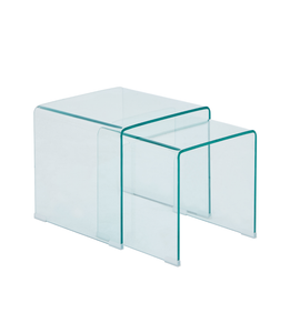 Nicole soffbord i glas – Set med 2 st.