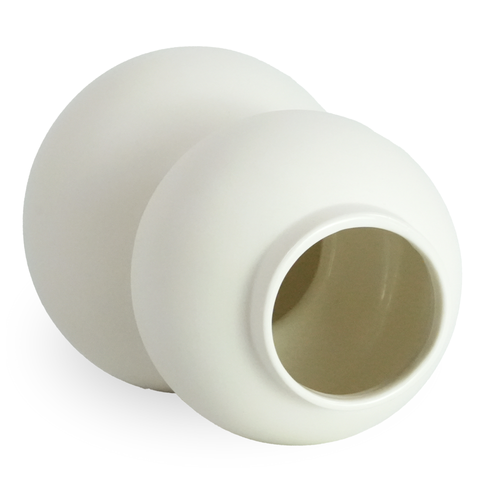 Becca bubbelform keramisk vas vit 21 cm