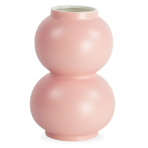 Becca bubbelform keramisk vas rosa 21 cm