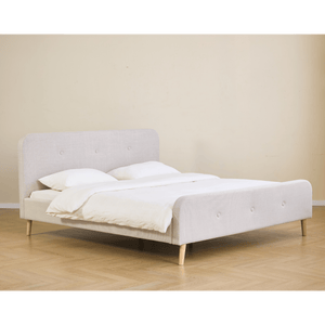 Premium Christian säng i beige 180x200 cm inkl. sängribbor och madrasser
