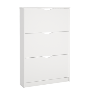 Livo skoskåp med 3 dörrar i vit