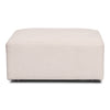 Emilia puff i beige L: 79 x D: 79 x H: 39 cm