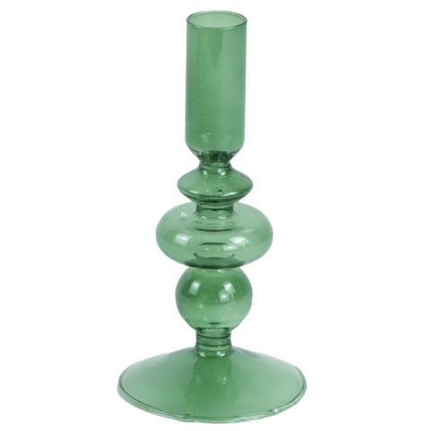 Gracie glasljusstake grön 18 cm