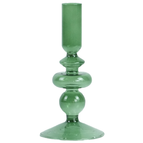 Gracie glasljusstake grön 18 cm