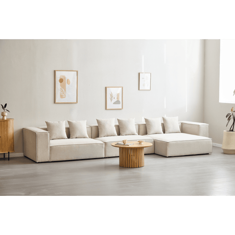 Hailey vänster modul i beige L: 147 X D: 100 X H: 65 cm
