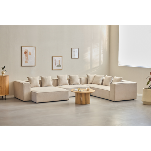 Hailey hörnmodul i beige L: 100 X D: 100 X H: 65 cm