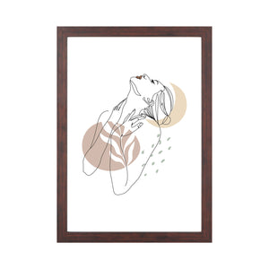 Lea - fotoram 21x30 cm rökt trä