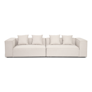 Hailey - Modulsoffa i beige med 2 moduler L: 294 X D: 100 X H: 65 cm