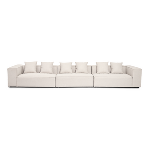 Hailey - Modulsoffa i Beige med 3 Moduler L: 415 X D: 100 X H: 65 cm