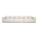 Hailey - Modulsoffa i Beige med 3 Moduler L: 415 X D: 100 X H: 65 cm