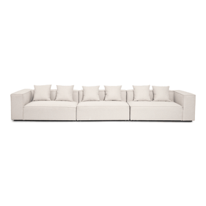 Hailey - Modulsoffa i Beige med 3 Moduler L: 415 X D: 100 X H: 65 cm