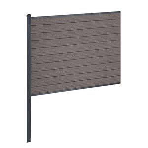 Finley kompositstaket mittmodul - H: 150 x L: 185 cm - Brun