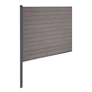 Finley kompositstaket mittmodul - H: 180 x L: 185 cm - Brun