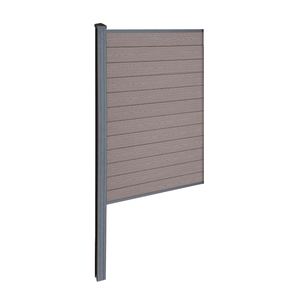 Finley kompositstaket mittmodul - H: 180 x L: 95 cm - Brun