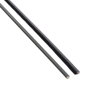 Avslutningslister till akustikpaneler i svart ekfanér 2400x45x18 mm - Höger & vänster (2 st)