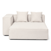 Hailey vänster schäslong modul i beige L: 147 X D: 148 X H: 65 cm