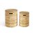 Vilmar - Tvättkorg i bambukorg med lock - 2 st/set