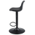 Adam - Barstol snurrbar i svart plast med justerbar höjd