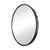 Kaya - Spegel rund med svart ram Ø70 cm