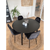 Eva - sammet köksstol/matstol i svart