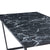 Karl - Svart matbord med marmorprint – 160x90 cm