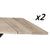 Aura plankbord tilläggsskiva - Vit ek - 50 cm.
