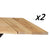 Aura plankbord tilläggsskiva - Ek - 50 cm.