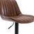 Otto – Brun justerbar barstol i konstläder med 360 graders vridfunktion