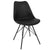 Matgrupp - Björk runt Vit/Svart + 4 x svarta Comfort stolar