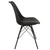 Comfort köksstol/matstol svart i plast med svarta ben