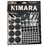 Halkfria filtskydd/möbelunderlägg för golvskydd (125 st)