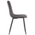 Line - sammet stol i grå med svarta ben