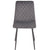 Line - sammet stol i grå med svarta ben